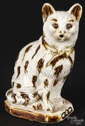 Ceramic figure of a cat