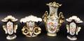 Group of 4 Old Paris Style Porcelain Vases
