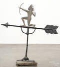 Painted cast aluminum weathervane