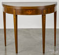 Hepplewhite style inlaid mahogany card table