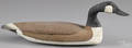 Carved and painted swimming Canada goose decoy mid 20th c