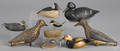 Group of contemporary miniature duck decoys