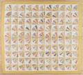 Patchwork fan quilt