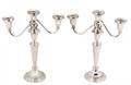 Pair of Sterling Weighted Candelabra F Whiting