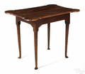 Rhode Island Queen Anne tiger maple tavern table ca 1760