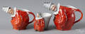 Royal Bayreuth porcelain red clown milk pitcher