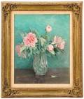 Ethel Paxson Still Life with Pink Peonies Oil