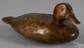 Carved and painted duck decoy early 20th c