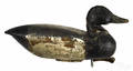 New Jersey carved and painted bluebill duck decoy earlymid 20th c