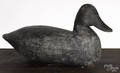 New Jersey carved and painted black duck decoy mid 20th c