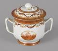 Chinese export porcelain covered sugar early 19th c