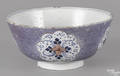 English Delft tin glazed earthenware centerpiece bowl mid 18th c