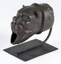 Roman style bronze lion fountain head
