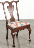 Bench made Queen Anne style walnut dining chair