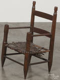 Childs rush seat chair