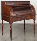 Mahogany roll front desk