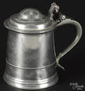 English pewter doubledomed tankard