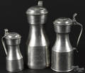 Scottish pewter tappit hen flagon