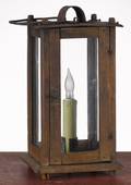 Primitive pine carry lantern