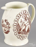 Liverpool Herculaneum earthenware pitcher early 19th c