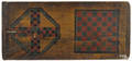 Painted pine double gameboard 19th c