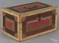Pennsylvania painted poplar dresser box 19th c