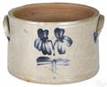 Baltimore stoneware cake crock 19th c