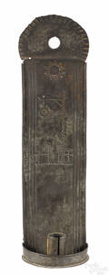 Pennsylvania tin sconce 19th c