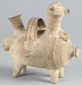 Early Syrian or Anatolian ceramic vessel or rhyton