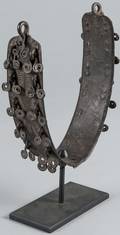 Early Nigerian handmade iron dog collar