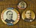 Three William McKinley political buttons
