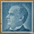William McKinley porcelain portrait tile