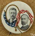 Theodore Roosevelt  Charles Fairbanks political button