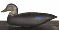 New Jersey carved and painted black duck decoy mid 20th c