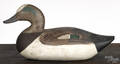 Upper Chesapeake Bay carved and painted green wing teal duck decoy mid 20th c