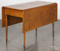 Sheraton birdseye maple drop leaf table