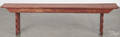 Pennsylvania painted pine mortised bench