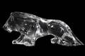 Baccarat Crystal Lion Sculpture Marked