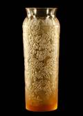Lalique Crystal Blossom Bougainvillier Gold Vase