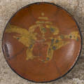 Pennsylvania redware pie plate 19th c