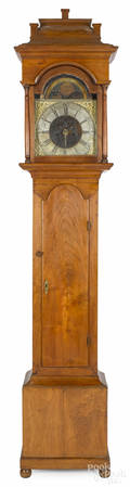 English mahogany tall case clock