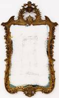Continental Rococo Style Giltwood Mirror