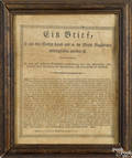 Two German printed fraktur briefs