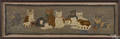 American hooked rug with cats