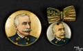 Two Admiral Dewey pinbacks