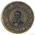 Abraham Lincoln  Hannibal Hamlin 1860 Presidential ferrotype