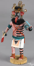 Lefthanded Livingston painted Kachina doll 20th c