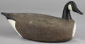 Carved and painted cork body Canada goose decoy mid 20th c