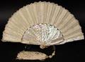 Ladies Mother of Pearl  Lace Fan