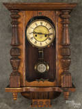 Vienna regulator walnut wall clock